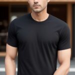 Black Plain T-shirt for men